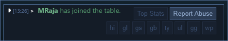 Report Table Chat