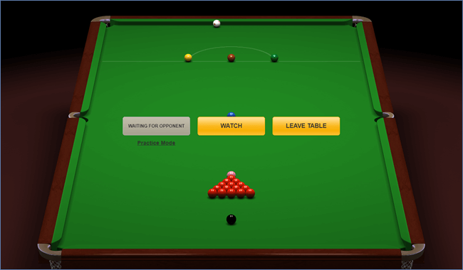 Snooker Table View